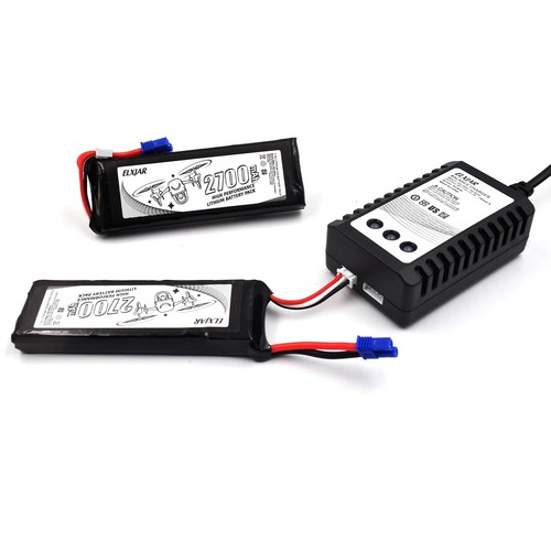 (2-Pack) 7.4V 2700mAh 10C Li-Po Battery for Hubsan x4 H501S H501A H501C H501S... - Picture 6 of 6