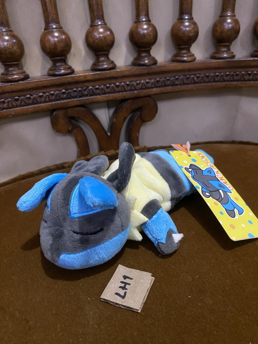 Lucario Pokemon Center 2015 Kuttari Sleeping Japan Plush pokedoll