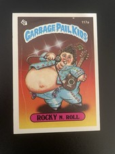 1986 Topps OS Series 3 Rocky N. Roll GPK Garbage Pail Kids Gum or Wax Stain