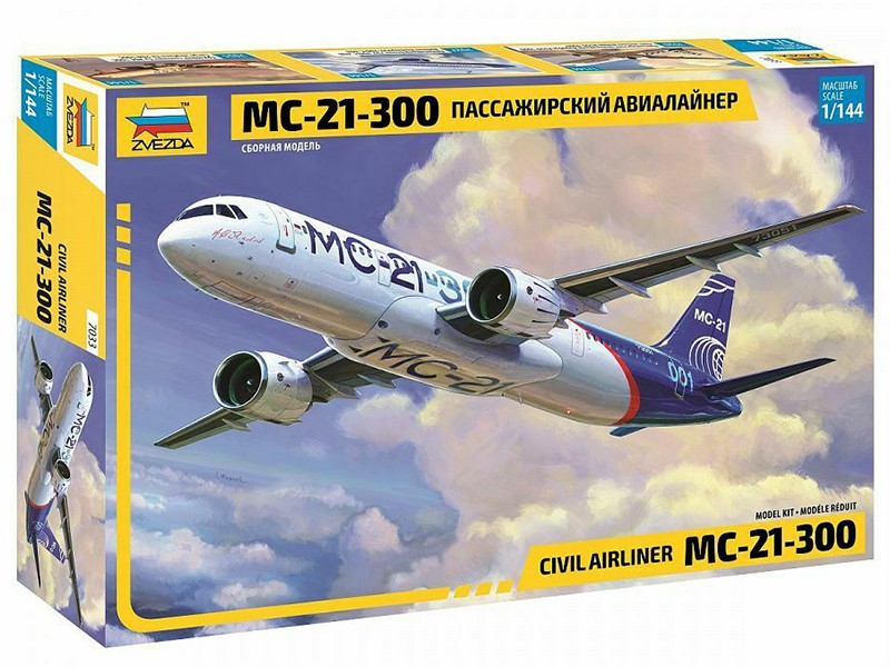 Maquette de collection Irkut MC-21-300 Zvezda 7033 replique fidele d ingenierie aerienne 1 144