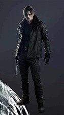 Resident Evil 9 Requiem Leon S Kennedy RE9 Coat Style Black Real Leather Jacket