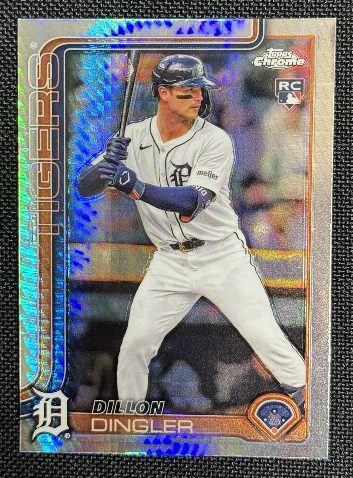 Dillon Dingler #274 2025 Topps Chrome Prism Refractor RC Detroit Tigers ROOKIE