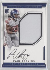 2016 Panini National Treasures RPS Rookie 42/99 Paul Perkins Patch Auto 0ja2
