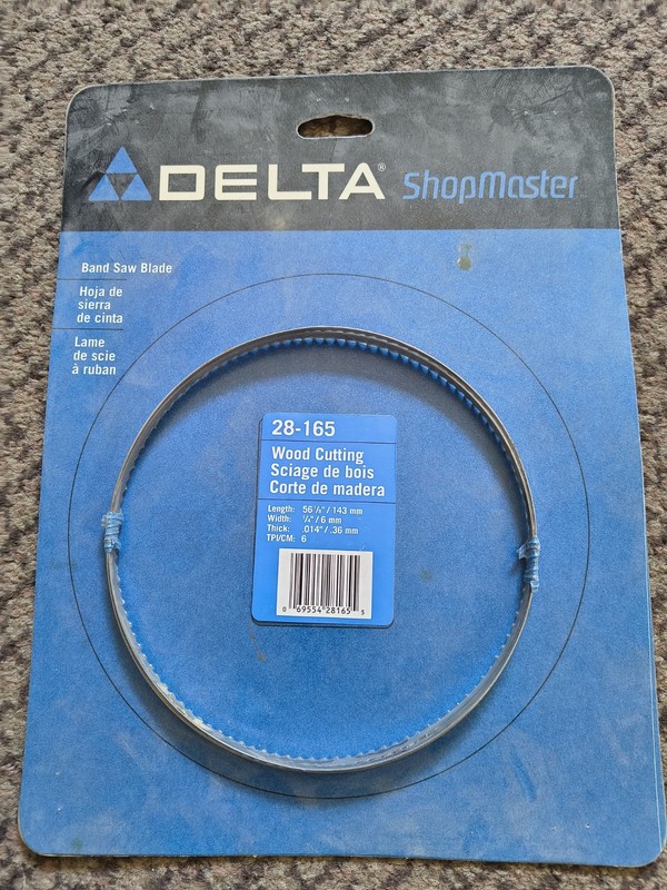 Delta 28-165 Wood Cutting Band Saw Blade 1/4 X 56-1/8 New in Package 6 TPI