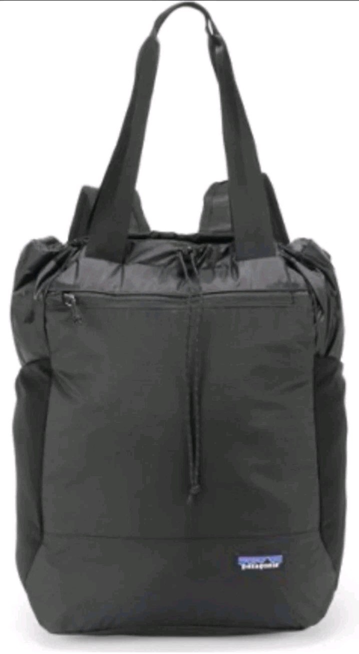 Patagonia Ultralight 27L hole tote pack Black Convertible Ba