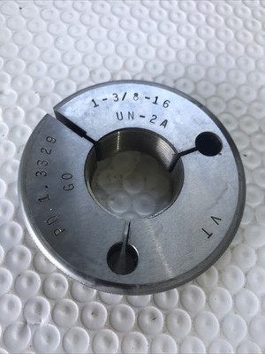 1-3/8-16 UN-2A Vermont THREAD RING GAGE INSPECTION No Go P.D. 1.3329