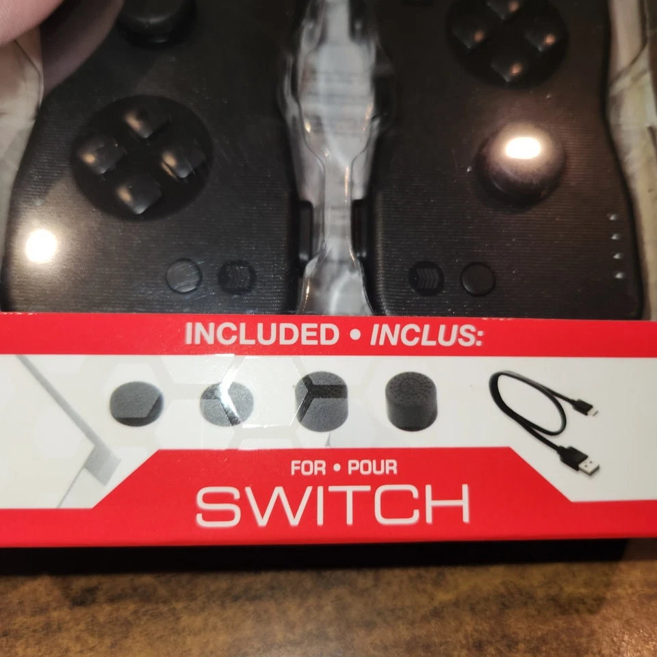 NEW 2- Pack Nyko Dualies Motion Controllers for Nintendo Switch - Black - Image 2 of 4