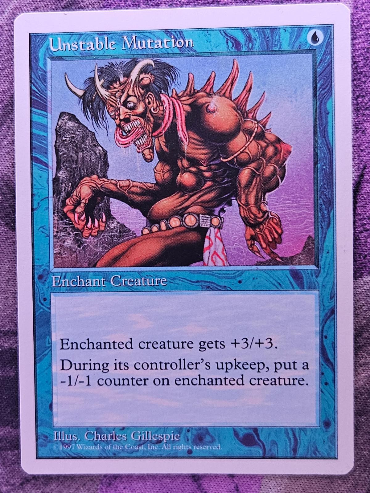 Unstable Mutation Common Fifth Edition Magic: The Gathering Lightly Played