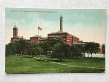 O1082 Vintage Postcard Bureau of Engraving and Printing Washington DC