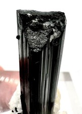 Natural Well Terminated Black Tourmaline Combine Mica Crystal Specimen