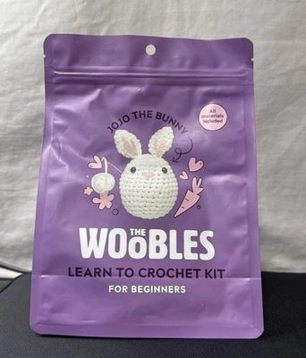 The Woobles Beginner Crochet Kit | Jojo the Bunny brand New US ship in 1 day