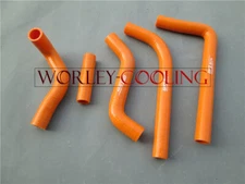 For Suzuki RMZ450 2014-2017 SILICONE RADIATOR HOSE 14 15 16 17 RMZ 450 ORANGE