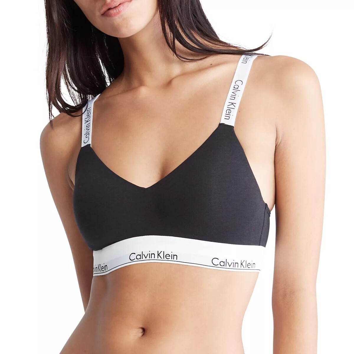 ブラジャー＆ショーツ   Women's Lightly Lined Bralette Black QF7059-UB1 Modern Cotton Lightly Lined Bralette | Calvin Klein
