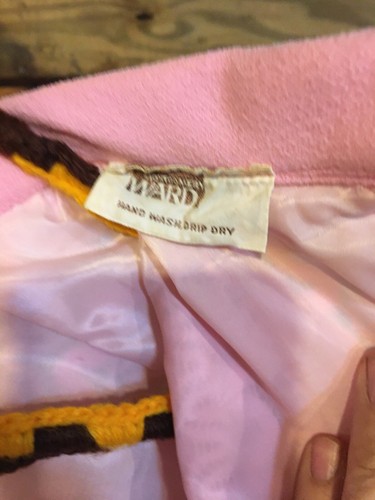 Vestido Formal Vintage Montgomery Ward Rosa Manga Larga Cremallera - Imagen 6 de 10