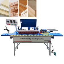 Double-sided Trimming and Gluing Automatic Electric Edge Banding Machine 110V