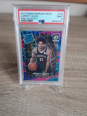 Jarrett Allen 2017-18 Panini Optic Rated Rookie Pink Velocity /79 #179