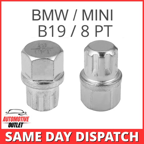 LOCKING WHEEL NUT SECURITY KEY B19 / 8PT SPLINE RIBS FOR BMW MINI