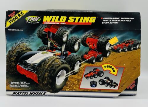 Vtg Mattel Tyco RC Wild Sting 8 Wheel Drive 2 Sided Stunt Action Vehicle NIB