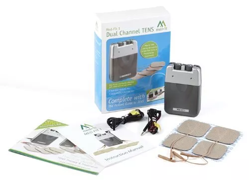 Med-Fit 1 Dual Channel Tens Machine-Fast Effective Pain Relief with 8 Electrodes - Picture 2 of 7