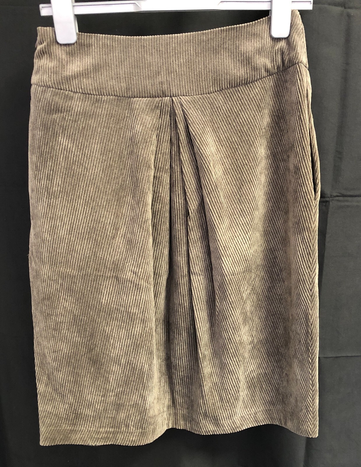 Lunn Jumbo Cord Tulip Skirt Brown Size Small Pre-Owned image 2