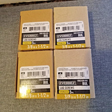 Everbilt Stainless Steel Lag Screws 3/8"x1 1/2 " Lot of 4 Packs