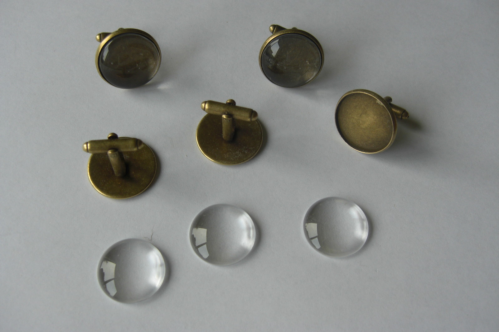 16mm 18mm 20mm ANTIQUE BRONZE ROUND CUFFLINK SETTING BLANK OPTIONAL