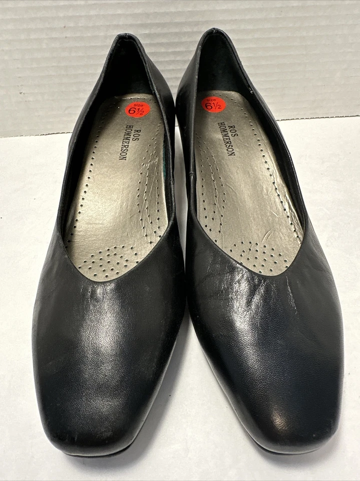 Женские классические черные туфли-лодочки на каблуках Ros Hommerson размер 6,5 М BR-3 - Изображение 2 из 4