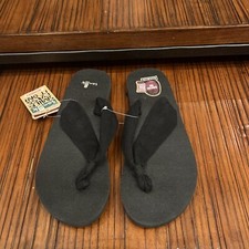 Sanuk Women's Yoga Mat Slinger Prints Black Sandal/Flip Flops NEW w/Tags Size 6