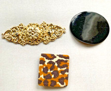 BUNDLE MIXED LOT OF 3 VINTAGE 80  s ELASTIC STRETCH BELT REPLACEMENT BUCKLES