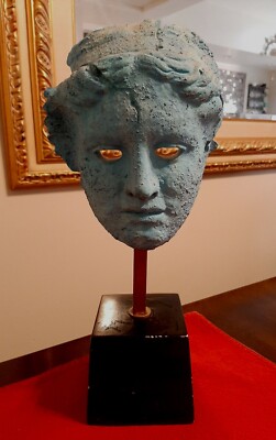 Vintage 1980 ALVA Museum Studio Aphrodite Greek Face Mast Head Bust Goddess
