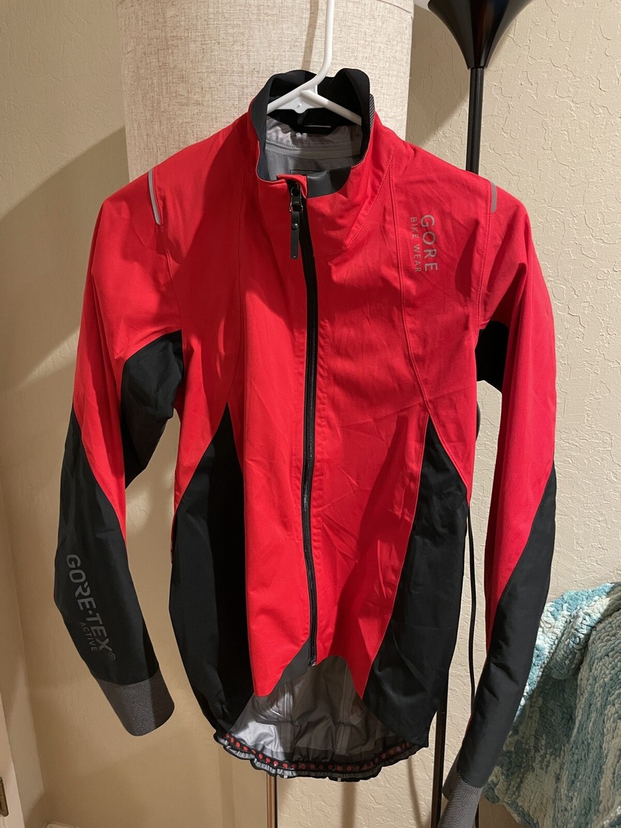 GORE Bike Wear Men's Small Long Sleeve Red Black RN 66633 | eBay