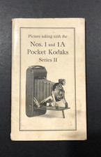 1923 Nos. 1 and 1A Pocket Kodaks Cameras Series II Instructions