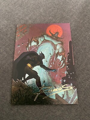 Batman 1995 Skybox Master Series ROMAS #4 of 6 Spectra Etch Foil Card DC