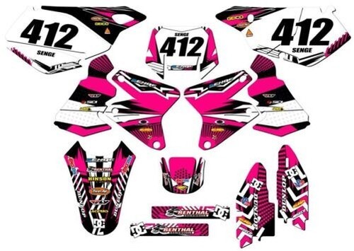 2000-2004 DRZ 400 MAYHEM Pink Senge Graphics Kit Compatible with Suzuki - Bild 1 von 10