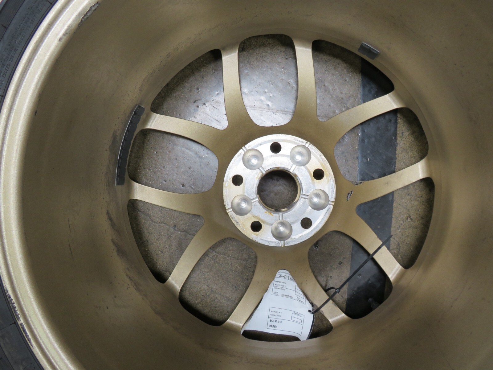 McLaren 720S, Front Wheel, Gold, Fire Damage, Used