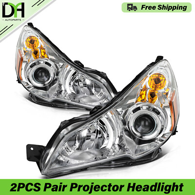 Chrome PAIR/2PCS Projector Headlights Assembly For Subaru Outback Legacy 2010-14