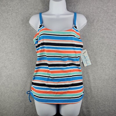 beach diva swim dress Plus Size Women's Side-Slit Swim Dress by Swim 365 in Cobalt Tie Dye (Size 34) Swimsuit
