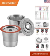 2-Pack Reusable K-Cups – Universal Filters for Keurig 1.0 & 2.0