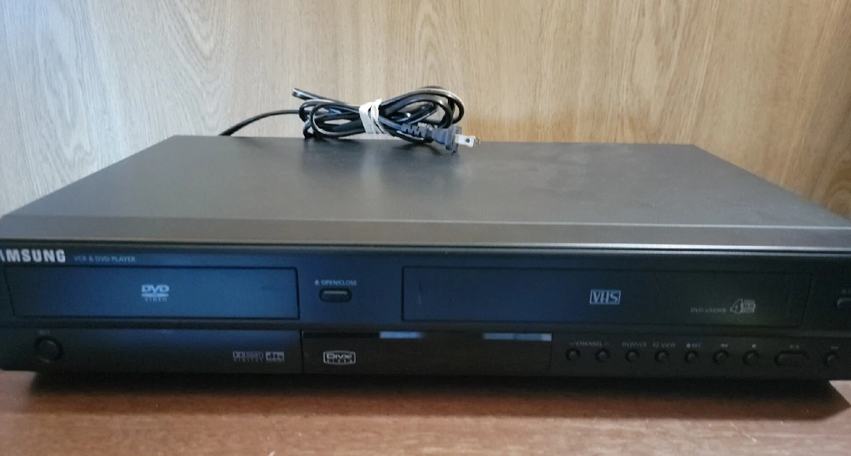 Samsung DVDV5650B DVD/VCR Combo VHS Player Recorder With Cables *No