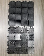 12 New 12" x 12" Mylec Dekmat # 990 Black Slip Resistant Floor Tiles Case Hockey