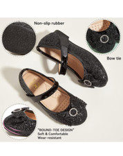 toddler girls black flats size 5