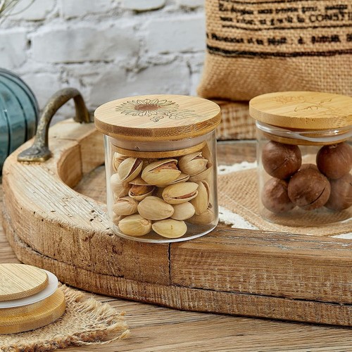 Tapas de tarro de yogur tapas Oui tapas decorativas Oui con madera de bambú natural - Imagen 4 de 7