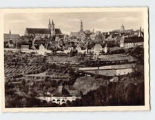 Postcard Panoramic View Rothenburg ob der Tauber Bavaria Germany