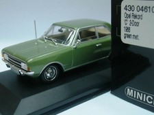 WOW EXTREMELY RARE Opel Rekord C Sedan 1.9L 1966 Green 1:43 Minichamps-Diplomat