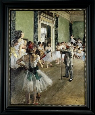Edgar Degas The Dance Class (La classe de dance) Canvas Print Framed (1875 76)