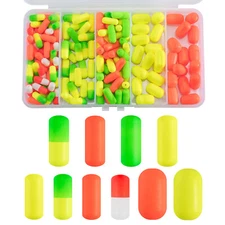 100,150pcs Pompano Rig Foam Floats Kit Live Bait Surf Bottom Fishing Walleye