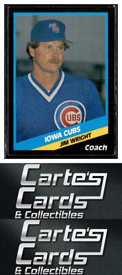 Jim Wright 1988 CMC Iowa Cubs #25  Chicago Cubs Coach