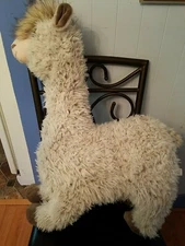 LARGE STANDING NURSERY 24" REALISTIC LIFELIKE PLUSH DOLL FIGURE LLAMA ALPACA TOY