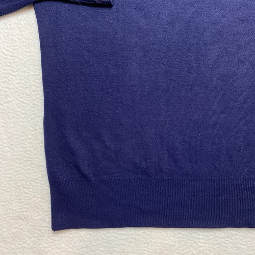 Vintage The Sweater Knit Sweater Men's M Navy Blue Long Sleeve Pullover 90s - Picture 6 of 11