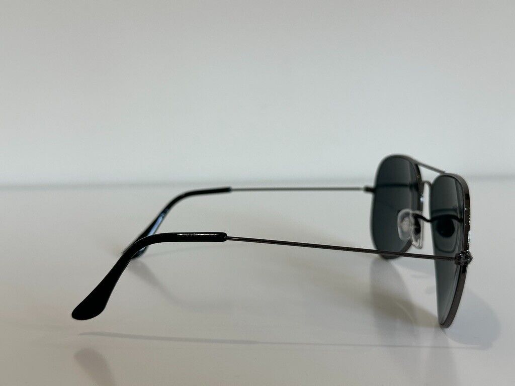 Ray Ban RB 3027 Aviator Large Metal Gunmetal Gray Sunglasses Ray Ban RB 3027 Aviator Large Metal Gunmetal Gray Sunglasses